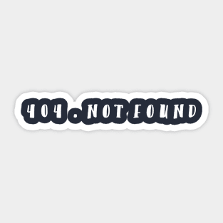 404. Not Found Sticker